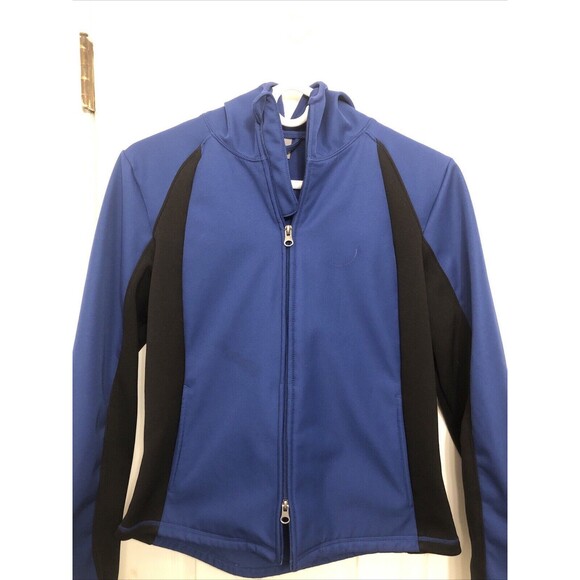 CP by Champion Other - VTG C9 Champion Full Front Zip Hooded Size Small Jacket Color Block Royal Black